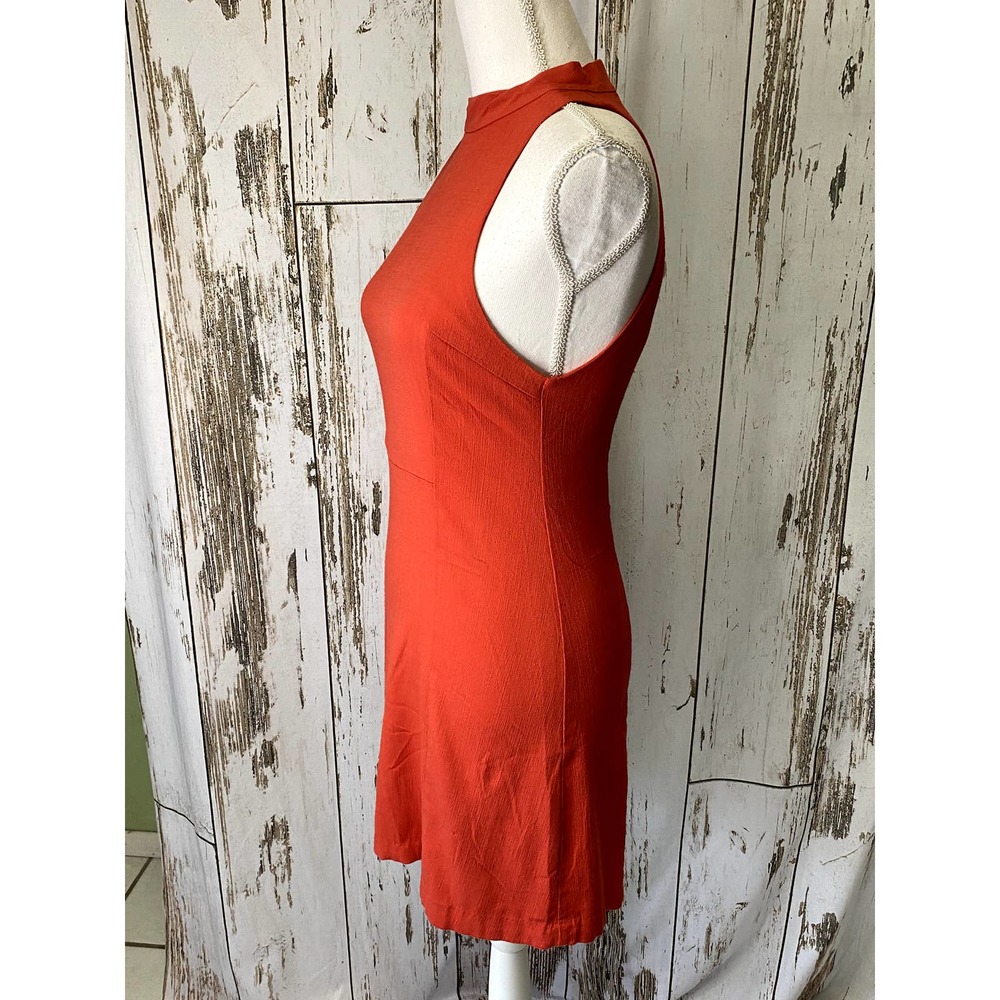 Free People Peachy Orange Mini Dress - Picture 4 of 6
